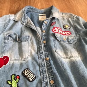 AE Women’s Denim Oversized Shirt